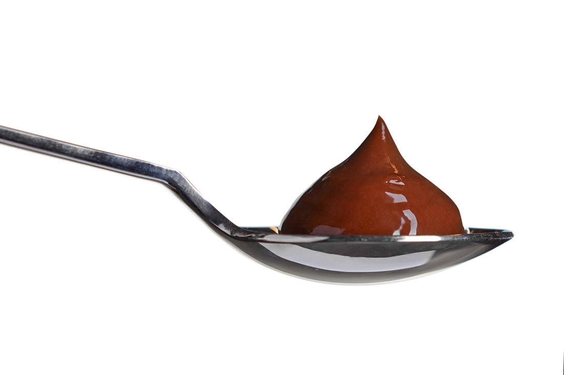Dark chocolate custard