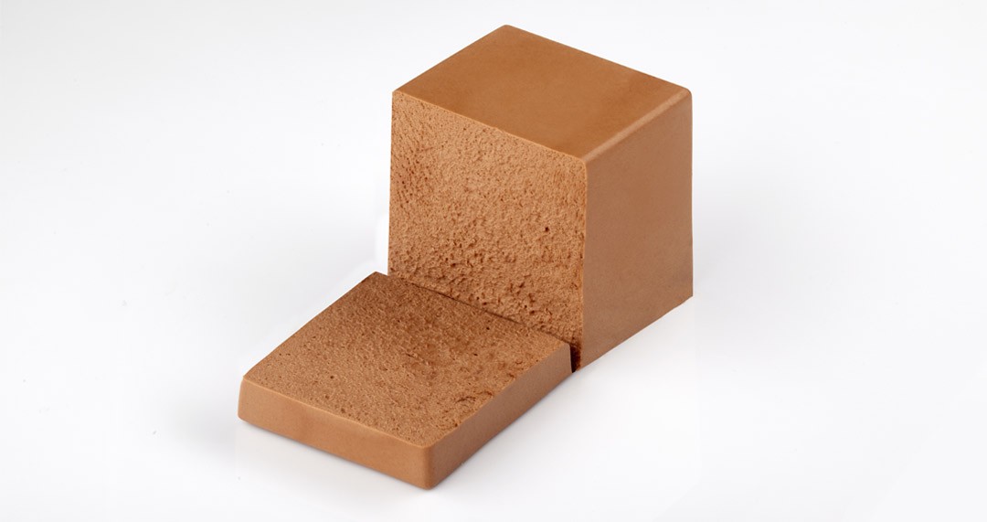 Light dark chocolate mousse