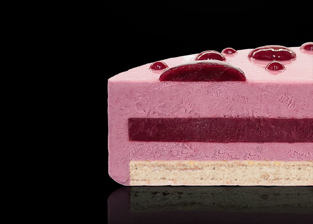 Wild berry semifreddo